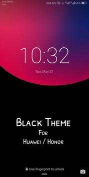 Black theme for Huawei screenshot 1
