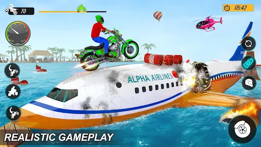 Bike Stunt Balap Motor Games screenshot 5