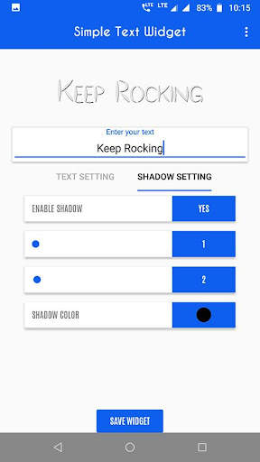 Simple text widget - Text widget for android स्क्रीनशॉट 6