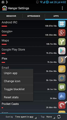 Hangar - Smart app shortcuts screenshot 8