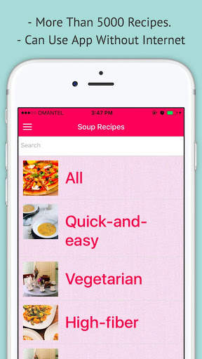 Soup Recipes - Offline Best Soup Recipes screenshot 1