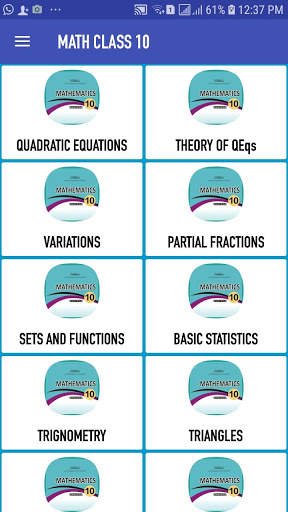 Math Class 10 screenshot 1