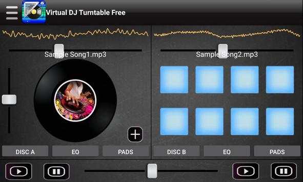 Virtual DJ Turntable Free 3 تصوير الشاشة