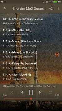 Qari Shuraim Mp3 Full Quran Offline screenshot 5