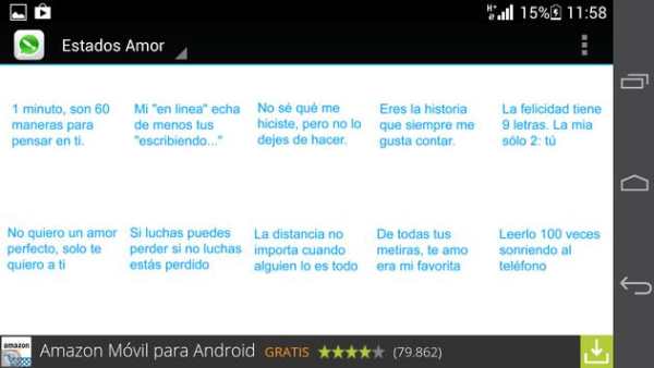 Estados y frases para WhatsApp screenshot 7