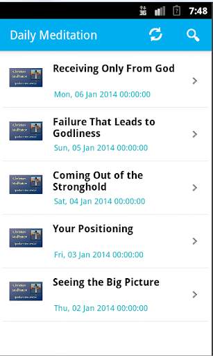 Daily Meditation Android App screenshot 1