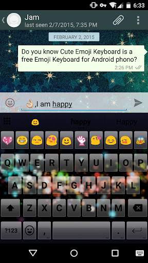 Color Neon Love Emoji Keyboard screenshot 5