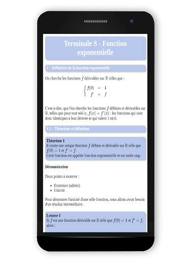 Maths TS : Fonction exponentielle screenshot 1