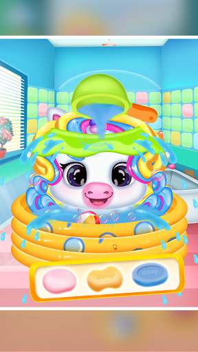 Newborn unicorn care game screenshot 2