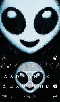 Dark Alien Keyboard Theme 1 تصوير الشاشة