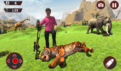 Angry Tiger Hunter : Crazy Mountain shooter screenshot 5