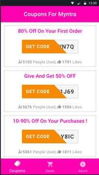 Coupons For Myntra screenshot 2