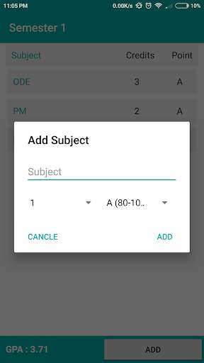 UMP CGPA Calculator screenshot 3