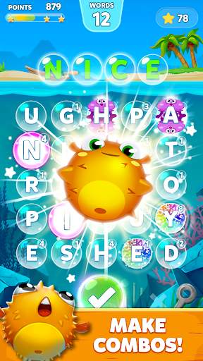 Bubble Words: Kelime oyunu - Beyin eğitimi screenshot 3