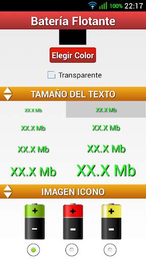 Batería Flotante Porcentaje % screenshot 3