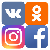 Все социальные сети All social иконка