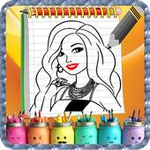 COLORING PAGES PRIN-CES FOR BAR-BIER 1.0