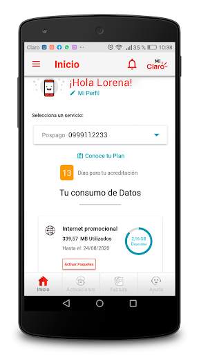 Mi Claro Ecuador screenshot 2