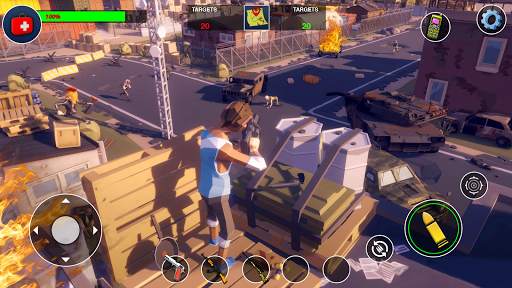 Blocky Counter World War Shooting game online 2020 screenshot 3