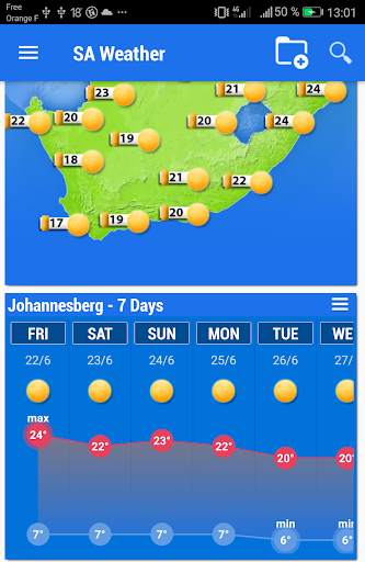 South Africa Weather screenshot 2