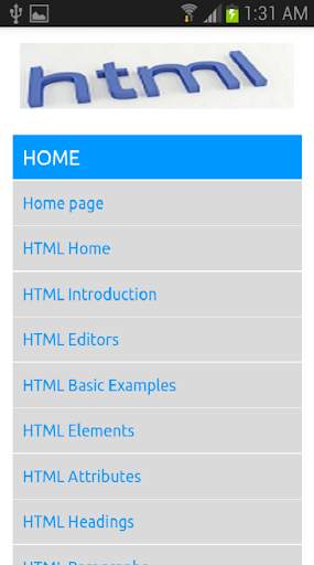HTML-W3School Offline screenshot 1