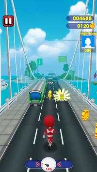 Mini Red Rangers Ultimat Bus Rush screenshot 1