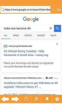 4G Internet Browser स्क्रीनशॉट 4