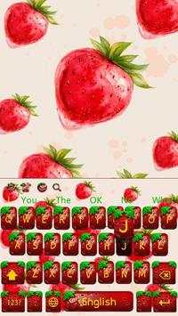 Realistic strawberry keyboard theme screenshot 4