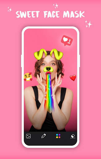 Sweet Face Mask | Snap Live Selfie Filter 7 تصوير الشاشة