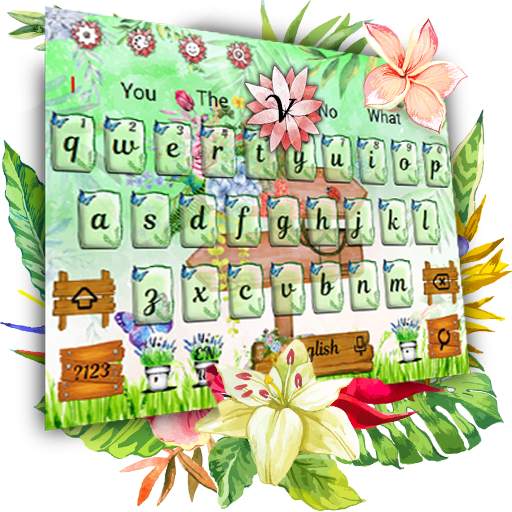 Tropical Garden Keyboard Theme 10001003
