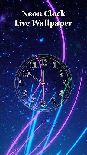 Neon Clock Live Wallpaper screenshot 5