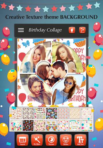 Happy Birthday Photo Collage 6 تصوير الشاشة