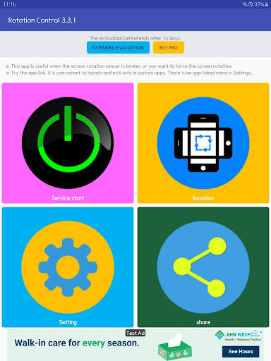 Screen rotation control screenshot 9