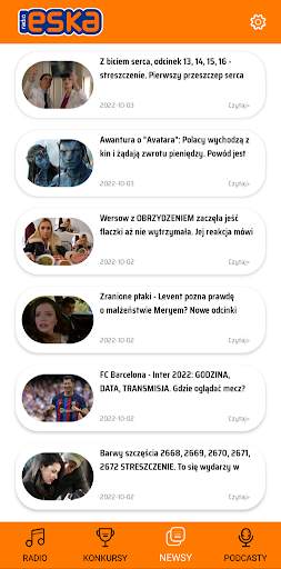 Radio ESKA. Radio internetowe. screenshot 8