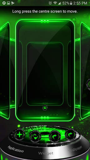 AlienGreen Next Launcher theme screenshot 3