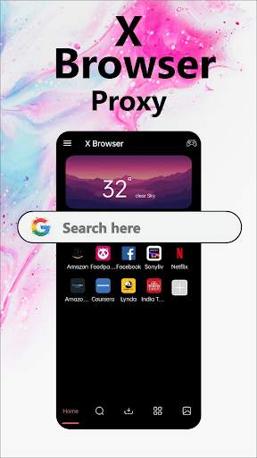 XBrowser Proxy: Fast, Safe & Private Browser screenshot 1