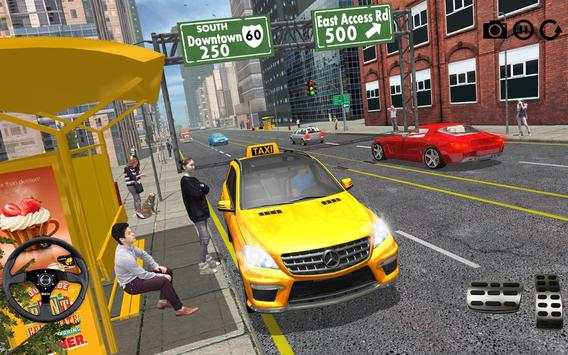 Stadt Taxi Fahren Spiel 2018: Taxifahrer Spaß screenshot 4