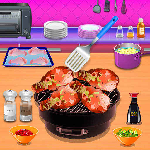 Barbeque Chicken Recipe - Cooking Games icon
