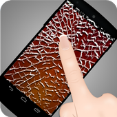 fake cracked broken screen icon