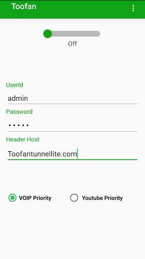 Green Toofan VPN screenshot 1