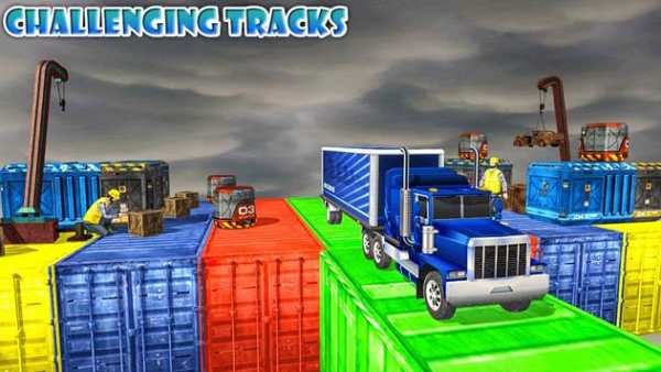 Impossible Truck Driving Stunt Track Parking screenshot 1
