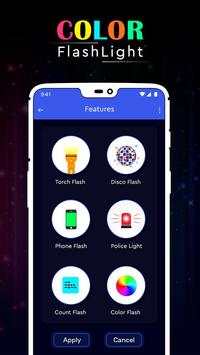 Color Flashlight : Torch LED Flash On Call & SMS screenshot 1