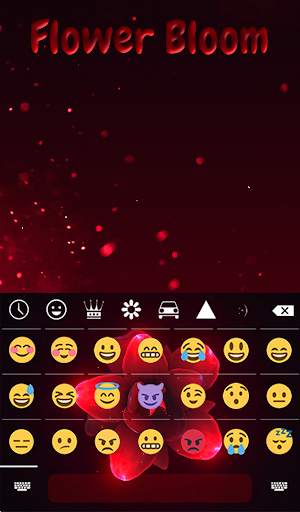Flower Bloom Animated Keyboard   Live Wallpaper screenshot 4