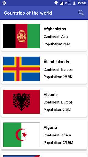 Countries of the world screenshot 1