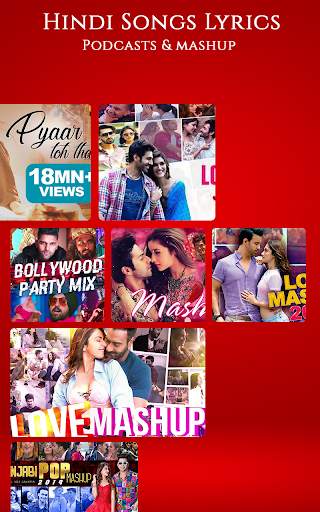 Music Player - Hindi Songs Lyrics 1 تصوير الشاشة