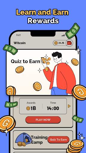 Witcoin: Learn & Earn Money स्क्रीनशॉट 2