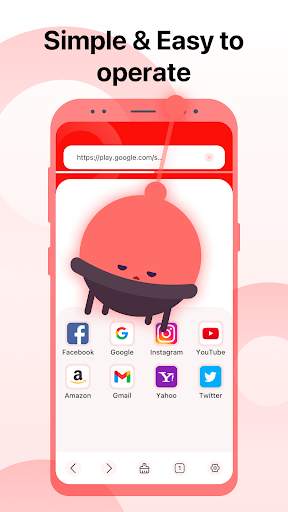 Red Browser private Internet screenshot 2