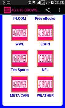 4G U18 BROWSER screenshot 7