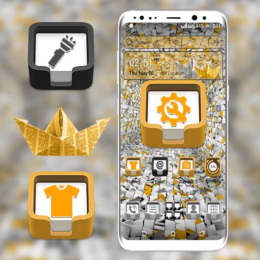 Creative 3D Box Launcher Theme 1.2