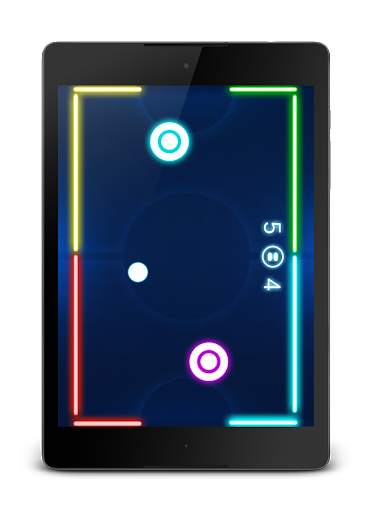 Hockey game - Neon Air Hockey screenshot 8